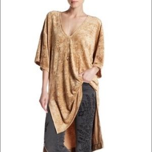 Velvet gold Free People shirt